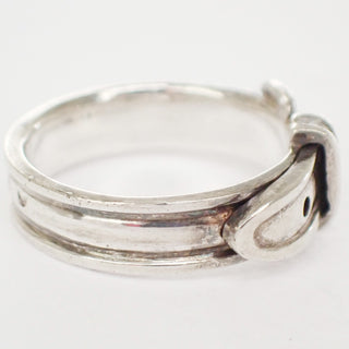 Hermes Belt Buckle Ring Silver 925