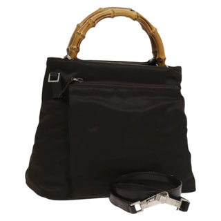 Gucci Vintage Bamboo Handle Bag Nylon