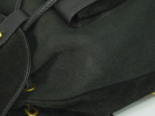 Gucci Vintage Bamboo Backpack Suede