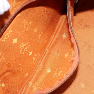 MCM Visetos Handbag Canvas and Leather