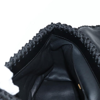 Salvatore Ferragamo Margot Satchel Braided Fabric