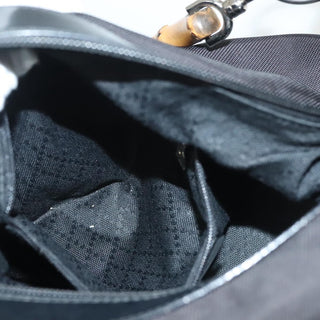 Gucci Vintage Bamboo Shoulder Bag Nylon