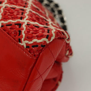 Chanel Just Mademoiselle Bag Woven Stitch Patent