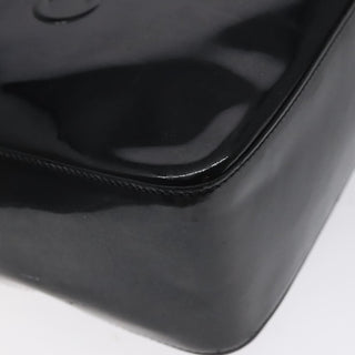 Chanel Vintage Embossed Logo Shoulder Bag Patent