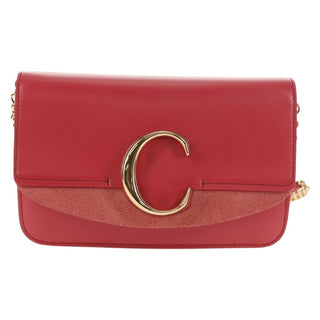 Chloe C Chain Clutch Leather