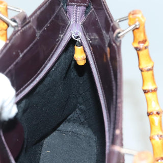 Gucci Vintage Bamboo Handle Tote Nylon