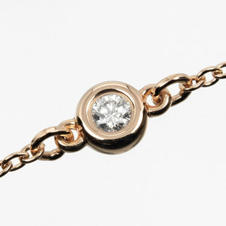 Tiffany & Co. Elsa Peretti Diamonds by the Yard 3 Stone Bracelet 18K Rose Gold with Diamonds