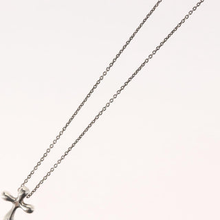 Tiffany & Co. Elsa Peretti Cross Pendant Necklace Sterling Silver