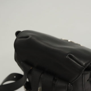 Salvatore Ferragamo Gancini Flap Drawstring Backpack Leather