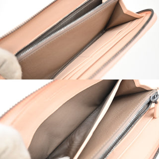 Bottega Veneta Intrecciato Long Zip  Wallet Leather