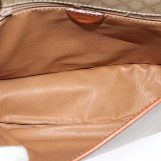 Celine Vintage Macadam Shoulder Bag Canvas and Leather