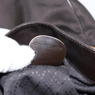 Gucci Vintage Bamboo Shoulder Bag Nylon