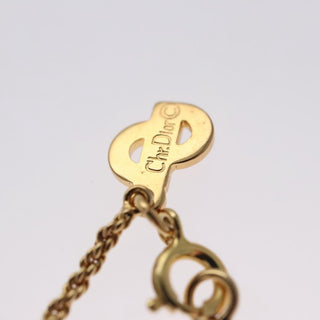 Christian Dior Collar Necklace Metal with Faux Pearls