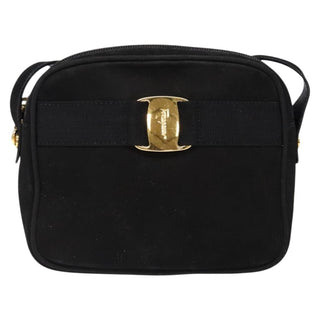 Salvatore Ferragamo Vala Shoulder Bag Suede