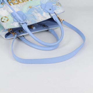 Louis Vuitton Montaigne Handbag Limited Edition Jeff Koons Van Gogh Print Canvas