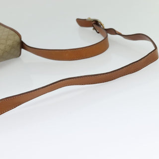 Celine Vintage Macadam Shoulder Bag Canvas and Leather