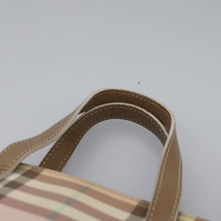 Burberry Nova Check Tote Canvas and Leather