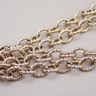 Chanel CC Graduated Long Necklace Metal and Faux Pearls