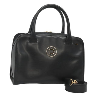 Celine Circle Logo Handbag Leather