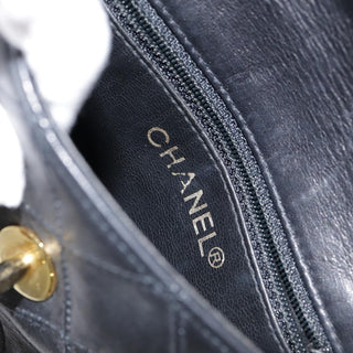 Chanel Waist Belt Bag Quilted Shiny Calfskin