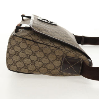 Gucci Interlocking G Messenger Bag GG Coated Canvas