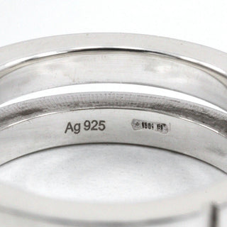 Gucci Logo Band Ring Sterling Silver
