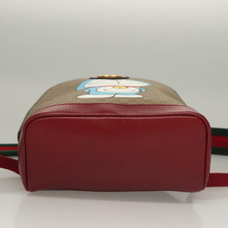 Gucci Doraemon Zip Backpack Printed Mini GG Coated Canvas