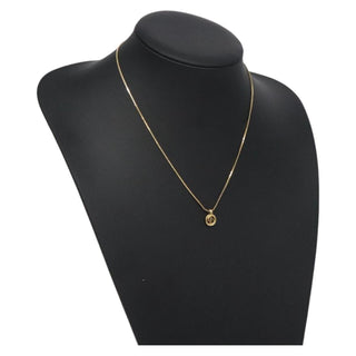 Christian Dior CD Pendant Necklace Gold-plated