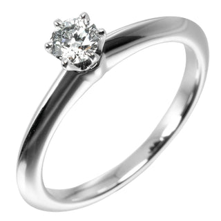 Tiffany & Co. Tiffany Setting Solitaire Ring Platinum with RBC Diamond F/VVS1