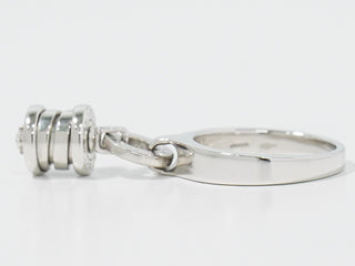 Bvlgari B.Zero1 Element Dangle Charm Ring 18K White Gold with Diamond