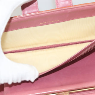 Chanel Chocolate Bar Clutch Quilted Patent