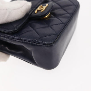 Chanel Square Classic Single Flap Top Handle Bag Quilted Lambskin