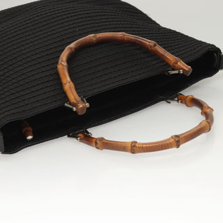 Gucci Vintage Bamboo Handle Tote Canvas