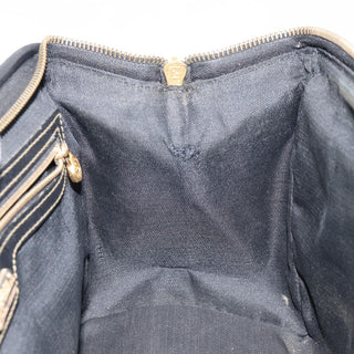 Fendi Vintage Pequin Boston Bag Coated Canvas