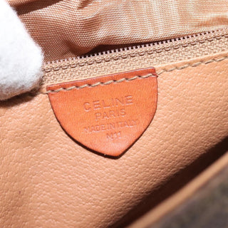 Celine Vintage Macadam Shoulder Bag Canvas