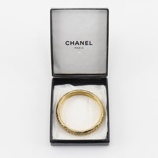 Chanel Vintage Bangle Bracelet Gold-plated