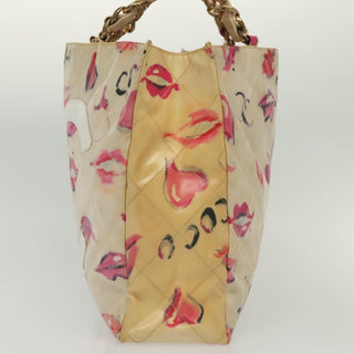 Chanel Vintage CC Chain Tote Printed patent leather