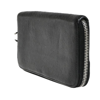 Chanel CC Logo Zipper Long Bifold Leather