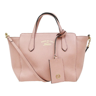 Gucci Swing Crossbody Bag Pebbled Leather