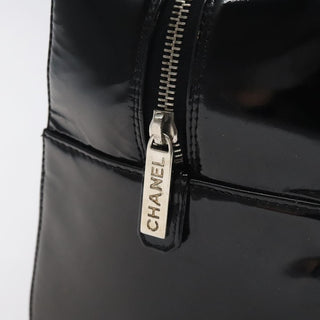 Chanel Chocolate Bar CC Bowler Bag Quilted Patent