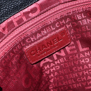 Chanel Vintage Button Tote Quilted Caviar