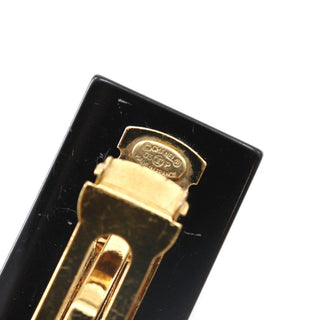 Chanel CC Camellia Hair Pin Metal and plastic