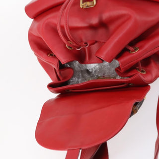 Gucci Vintage Bamboo Backpack Leather