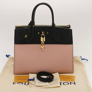 Louis Vuitton City Steamer Handbag Leather