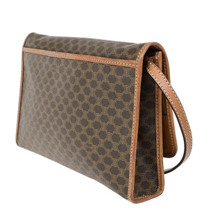 Celine Vintage Macadam Shoulder Bag Canvas