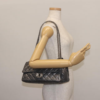 Chanel Reissue 2.55 Double Compartment Flap Bag Quilted Aged Calfskin