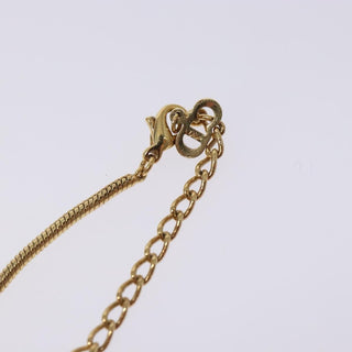 Christian Dior D logo Pendant Necklace Metal