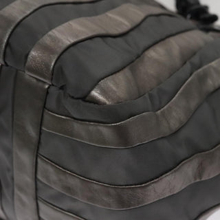 Prada Waves Chain Tote Leather and Tessuto