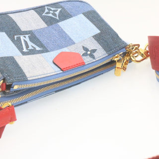 Louis Vuitton Multi Pochette Accessoires Damier and Monogram Patchwork Denim