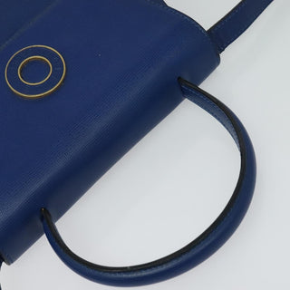 Celine Vintage Circle Logo Crossbody Bag Leather